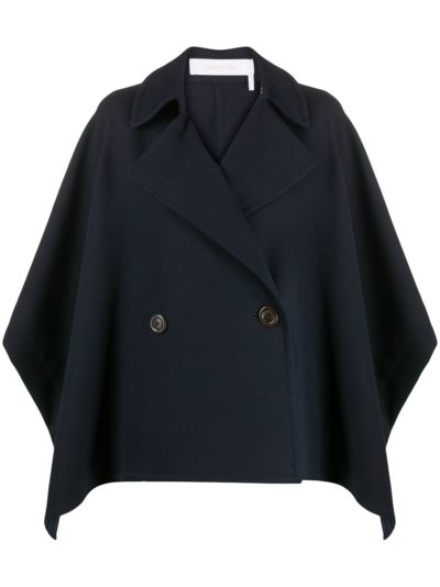 see by chloé - double-breasted cape coat