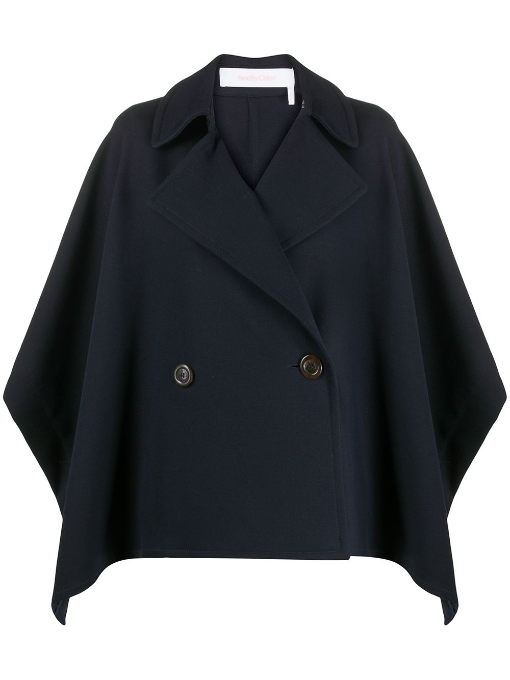 See By Chloé - Double-Breasted Cape Coat | ABOUT ICONS