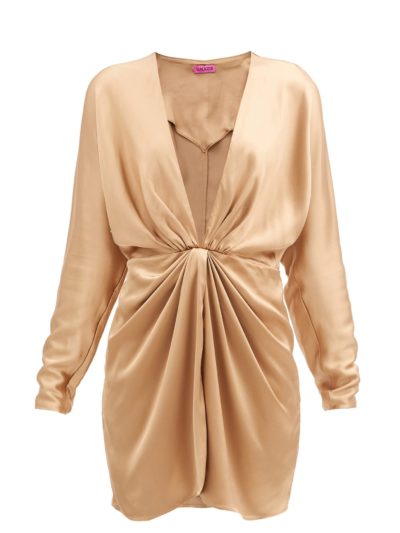 gauge81 - shibu v-neck satin mini dress