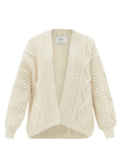 mr mittens - kim cable-knit wool cardigan