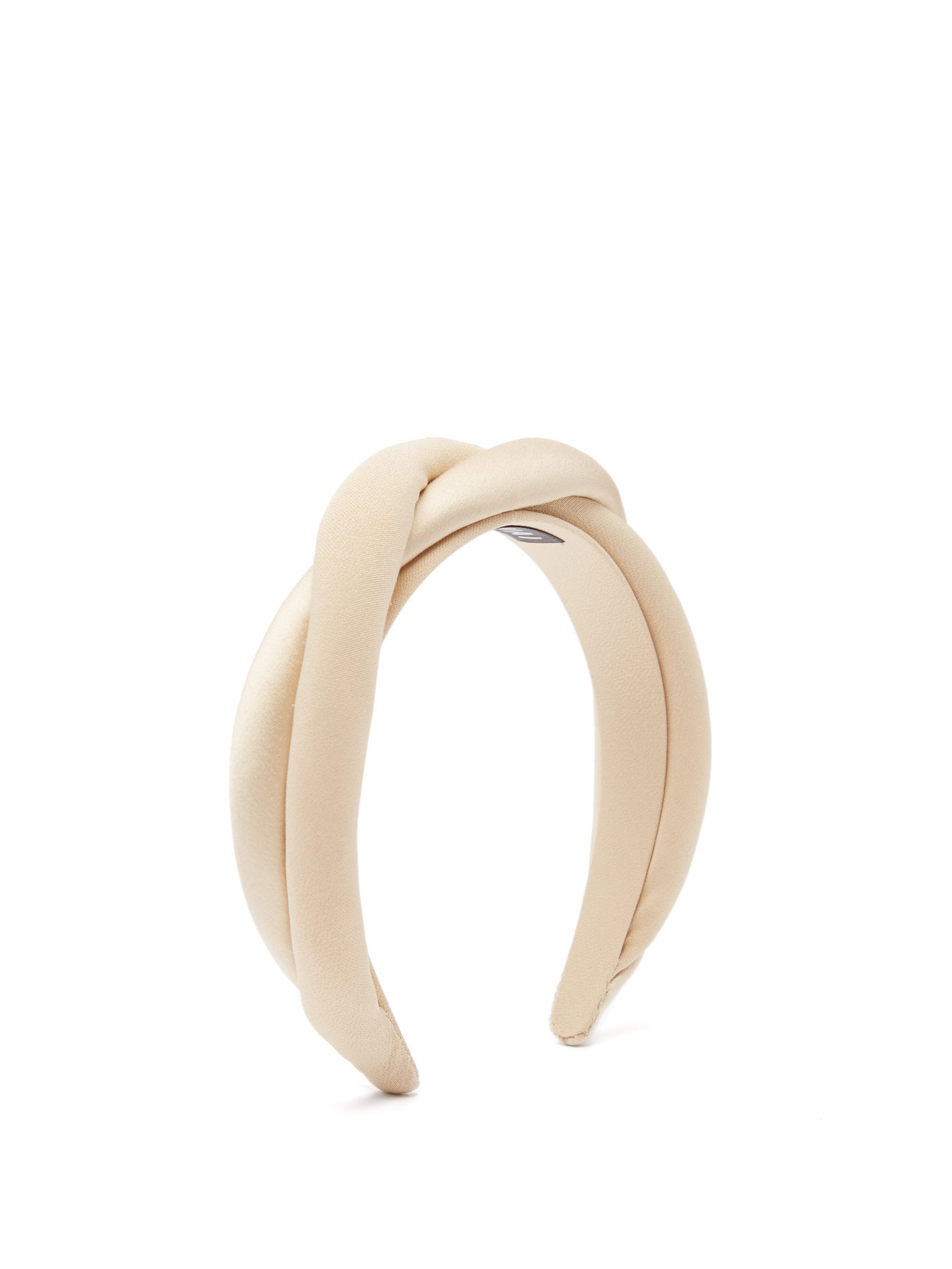 Sophie Buhai - Twisted Satin And Silk-Crepe Padded Headband | ABOUT ICONS