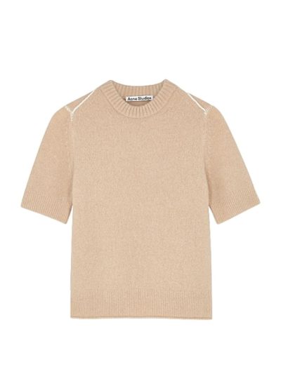 Acne Studios - Kadiel Camel Fine-Knit Jumper