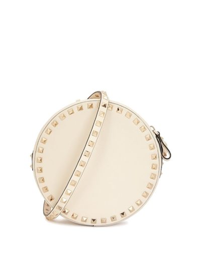 Valentino - Rockstud Ivory Leather Cross-Body Bag