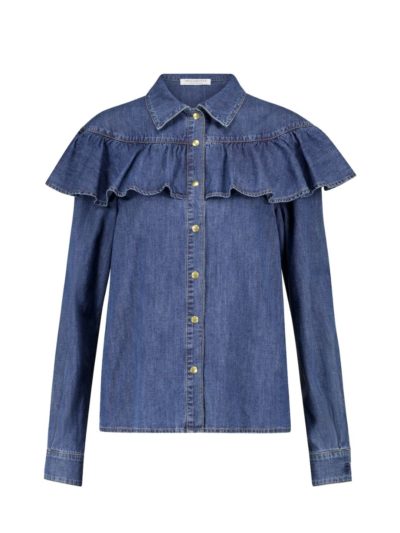 Philosophy Di Lorenzo Serafini - Ruffled Denim Shirt