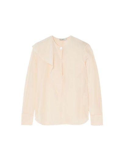 Vince - Asymmetric Draped Silk-Crepe Blouse