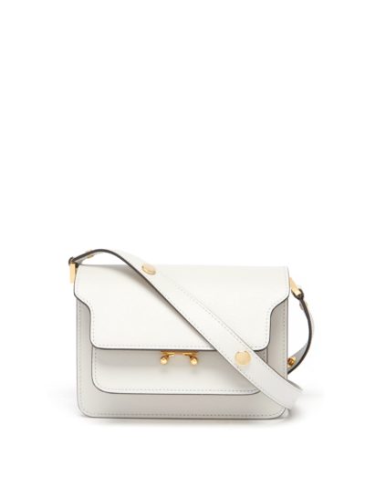 marni - trunk mini leather cross-body bag