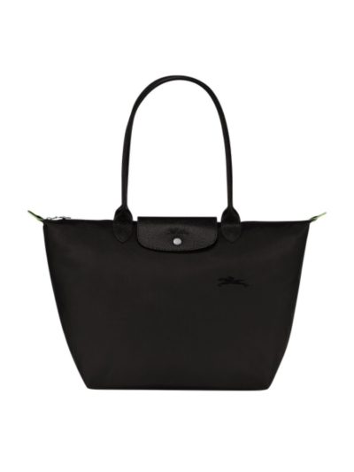 Longchamp - Le Pliage Green Shoulder Bag L - Black
