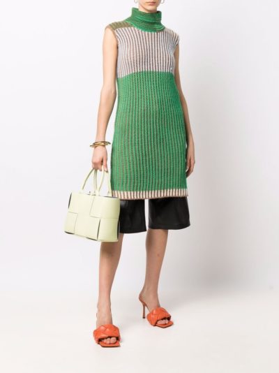 Bottega Veneta - Maxi Intrecciato Tote Bag Green - Look