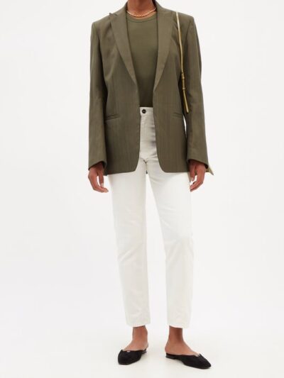 Toteme - Original Twisted-Seam Straight-Leg Jeans - Look