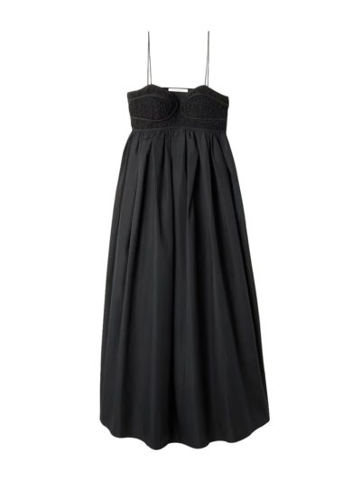 Cecilie Bahnsen - Smocked gathered cotton-blend maxi dress