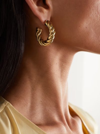 Laura Lombardi - Spira gold-tone hoop earrings - Look