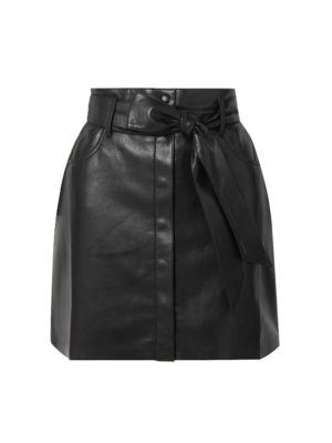 Nanushka - Meda belted vegan leather mini skirt