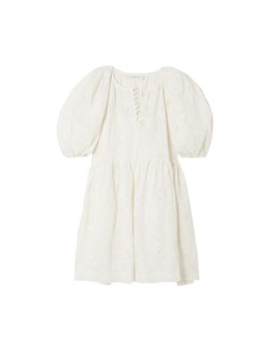 The Great - The Pathway crochet-trimmed cotton-voile mini dress