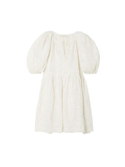 The Great - The Pathway crochet-trimmed cotton-voile mini dress