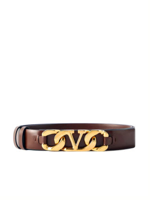 Valentino - Valentino Garavani VLOGO leather belt