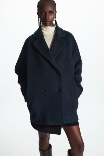 COS - Double-Breasted Short Wool-Blend Coat | ABOUT ICONS