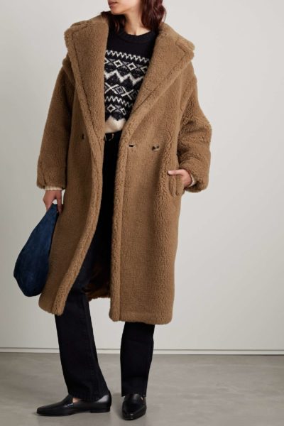 Max Mara - Teddy Bear Icon Camel Hair And Silk-Blend Coat - Look