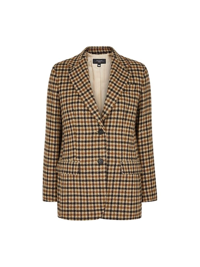 Weekend Max Mara - Maltese Checked Wool-Blend Blazer | ABOUT ICONS