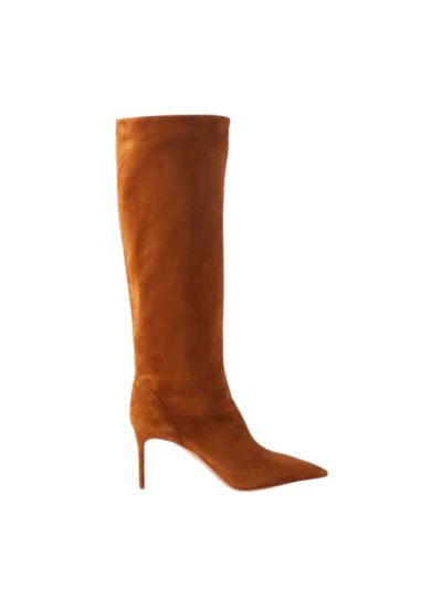 Aquazzura - Matignon 75 Suede Knee-High Boots