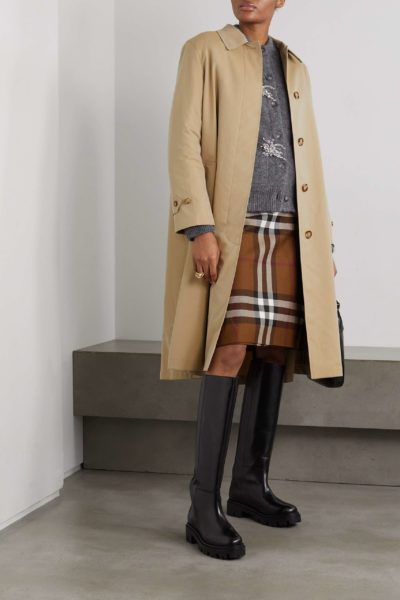 Burberry - Cotton-Gabardine Trench Coat - Look