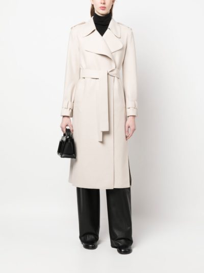 Harris Wharf London - Notched Collar Trench Coat - Look