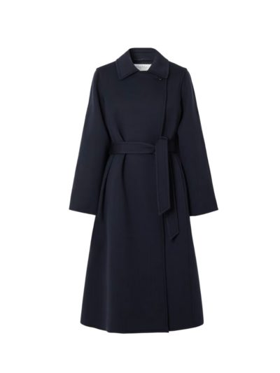 Max Mara - Manuela Belted Wool Coat - Navy