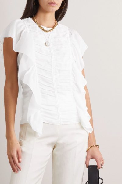 Chloé - Ruffled Ramie Top - Look