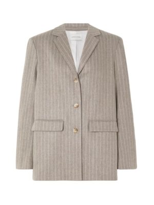 LOULOU STUDIO - Striped Wool And Cashmere-Blend Blazer