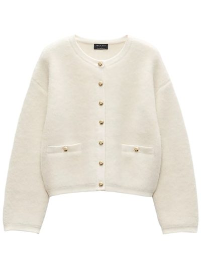 Rag & Bone Kaia Boucle Crewneck Cardigan