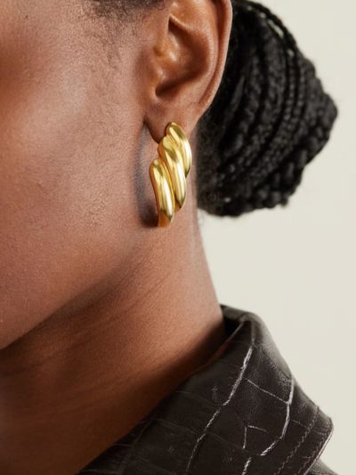 The Ysso Kombos Gold-Plated Earrings - Look