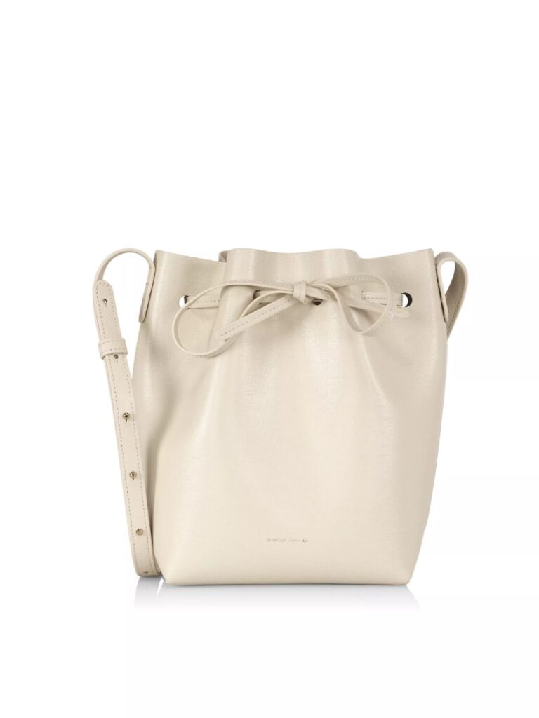 Mansur Gavriel Mini Leather Bucket Bag