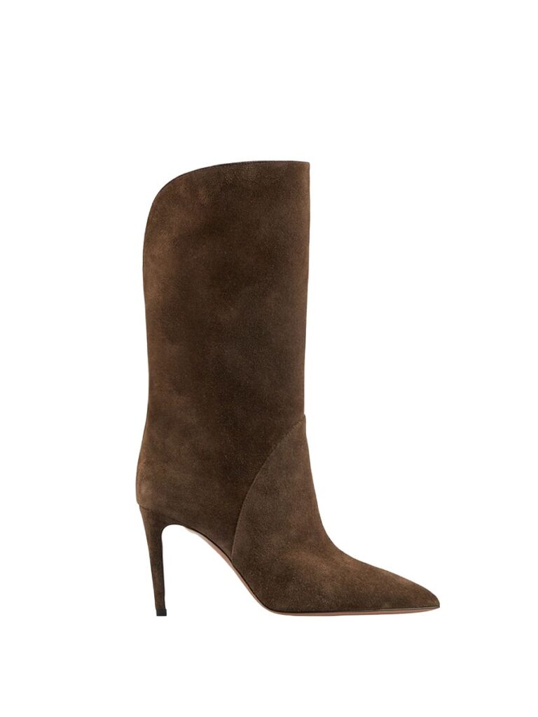 Paris Texas Gaia 85MM Suede Mid-Calf Boots