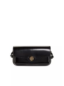 Tory Burch Robinson Spazzolato Leather Crossbody Bag