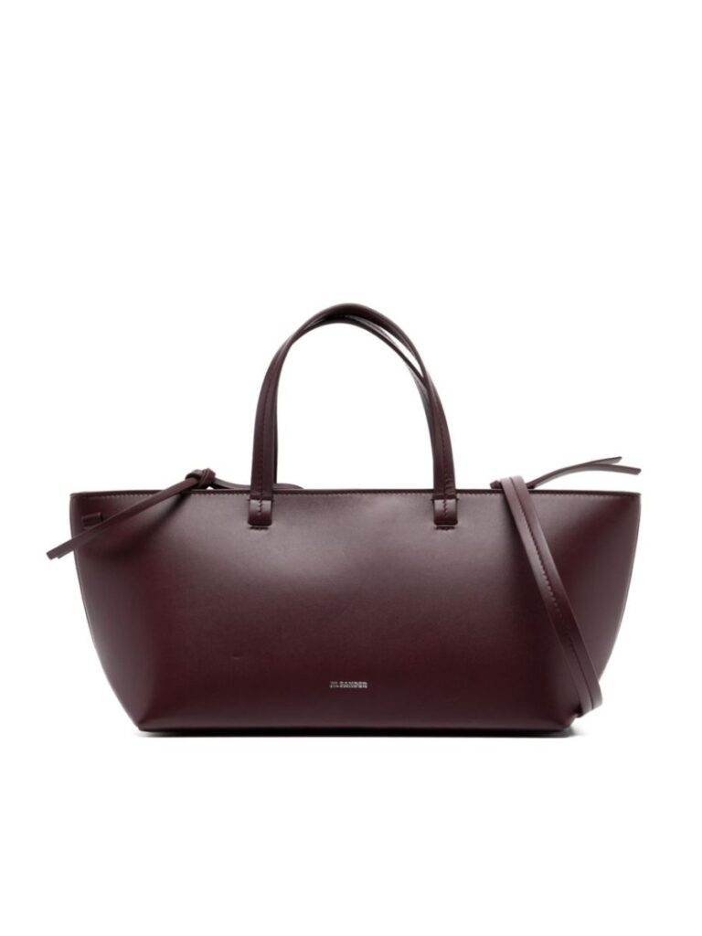 jil sander logo tote bag