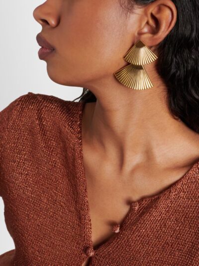 Vanna Gold-Plated Earrings - Image 2
