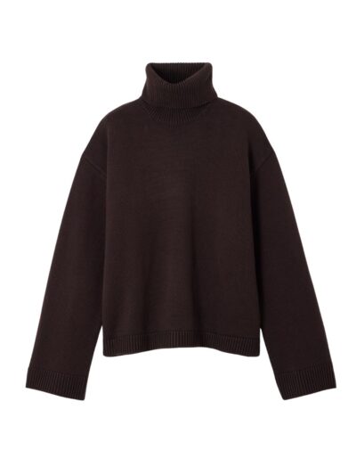 The Frankie Shop - Rhea Turtleneck Sweater - brown